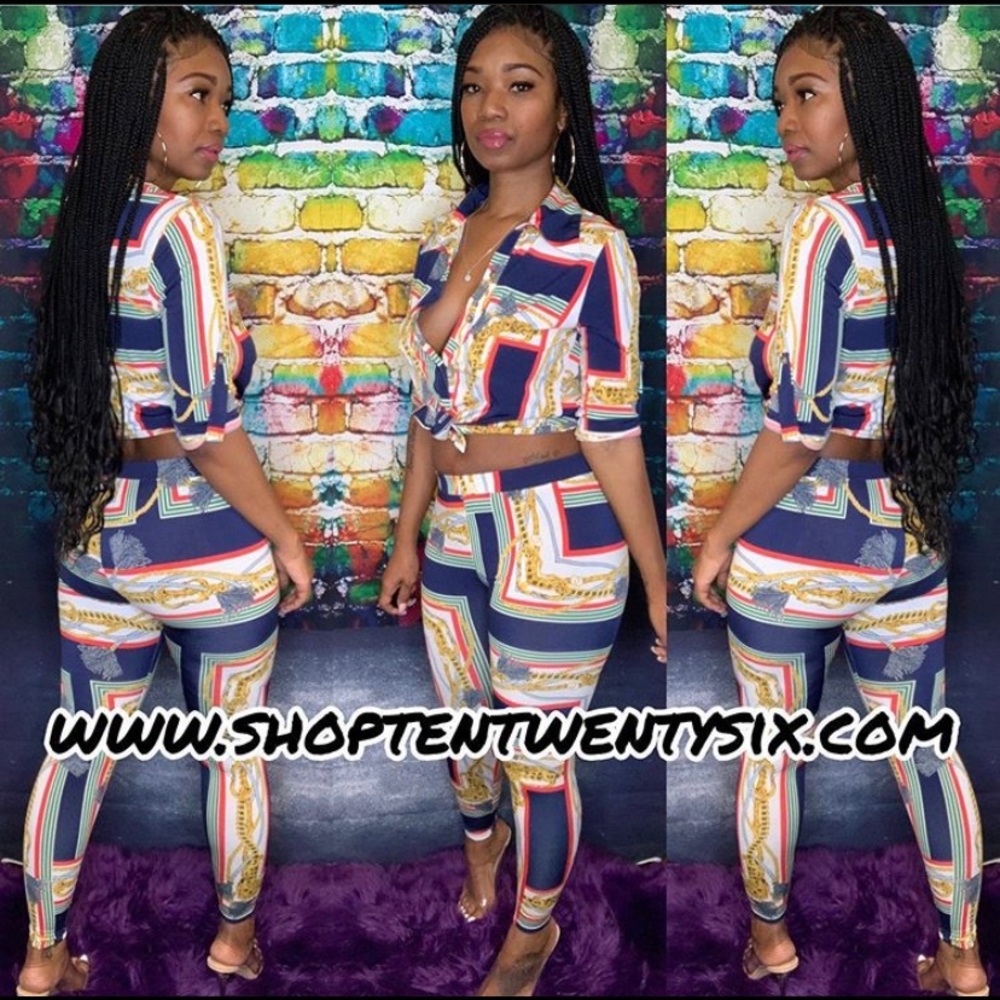 Sexy 2 Piece Long Sleeve Pants Set